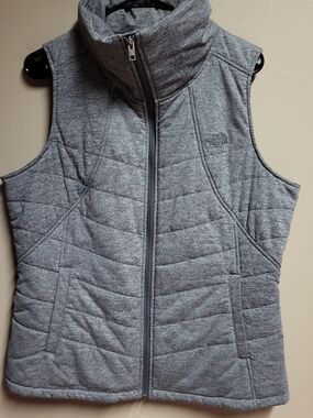 The North Face Women's Pseudio Heather Gray Quilted Vest